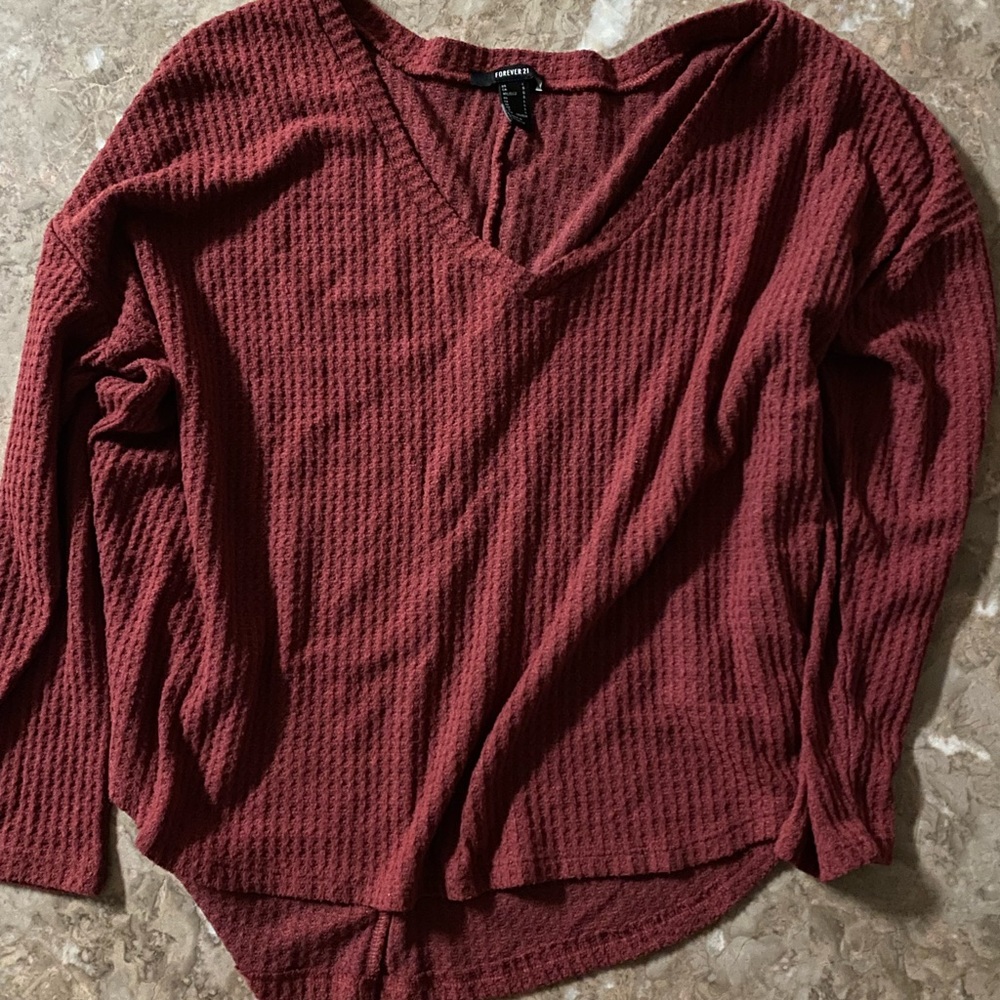 Cotton crewneck sweater size L